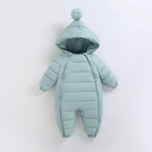 Combinaison Bébé Hiver Épaissie – Vêtements Extérieurs pour Nouveau-né, Vêtements en Coton pour Rampement, Vêtements Automne et Hiver pour Tout-Petits